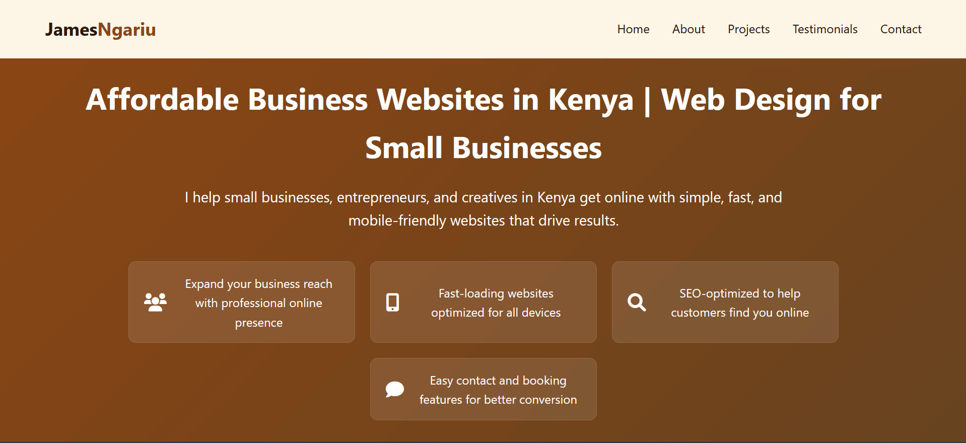 James Ngariu Business Websites